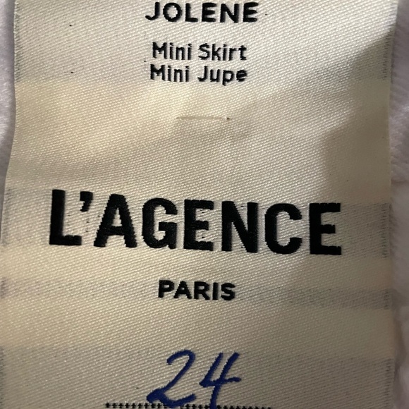 NWOT L’AGENCE Jolene mini skirt. Size 24. - Picture 8 of 8